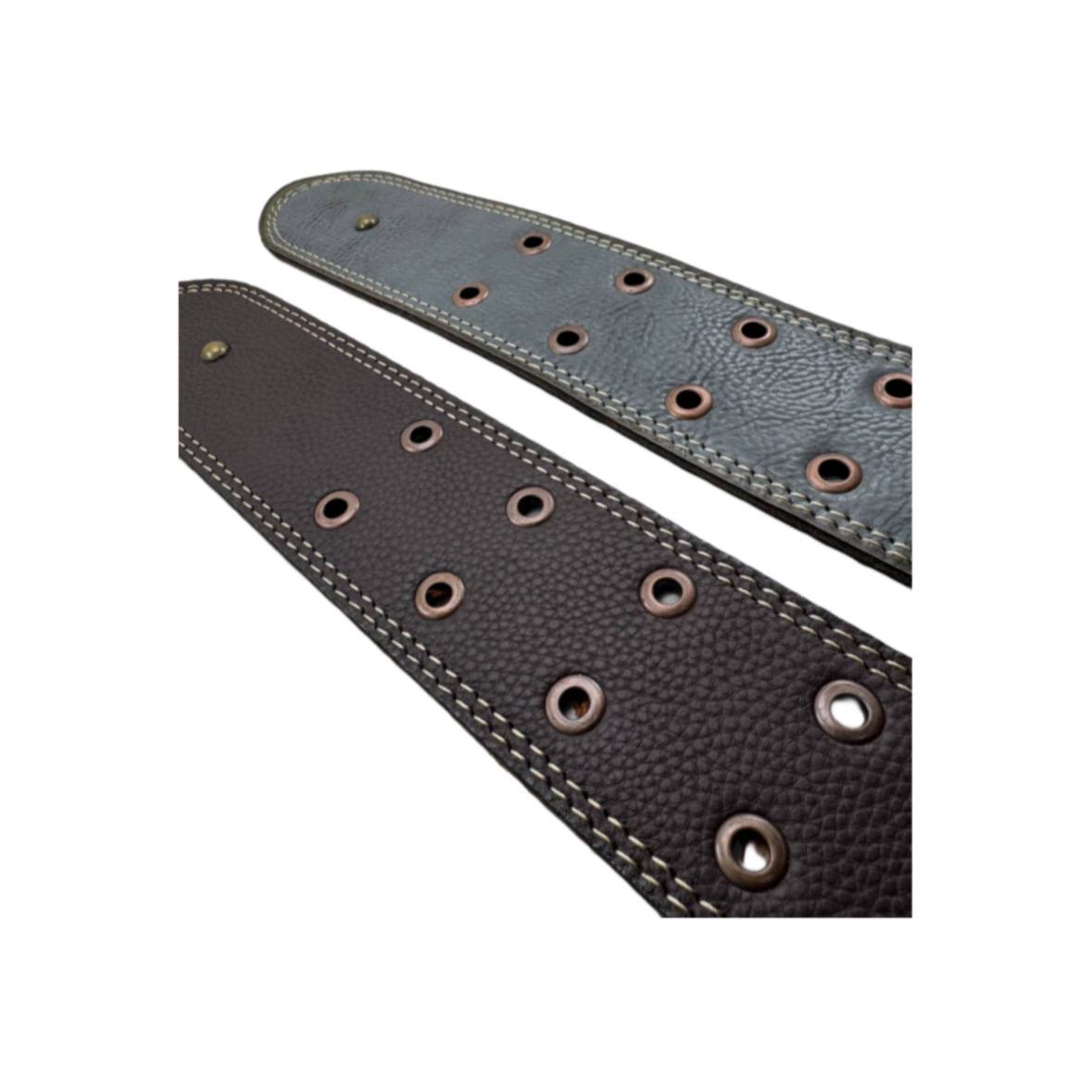 کمربند بدنسازی آندر آرمور سه لایه تقویتی چرم صنعتی - تصویر 2