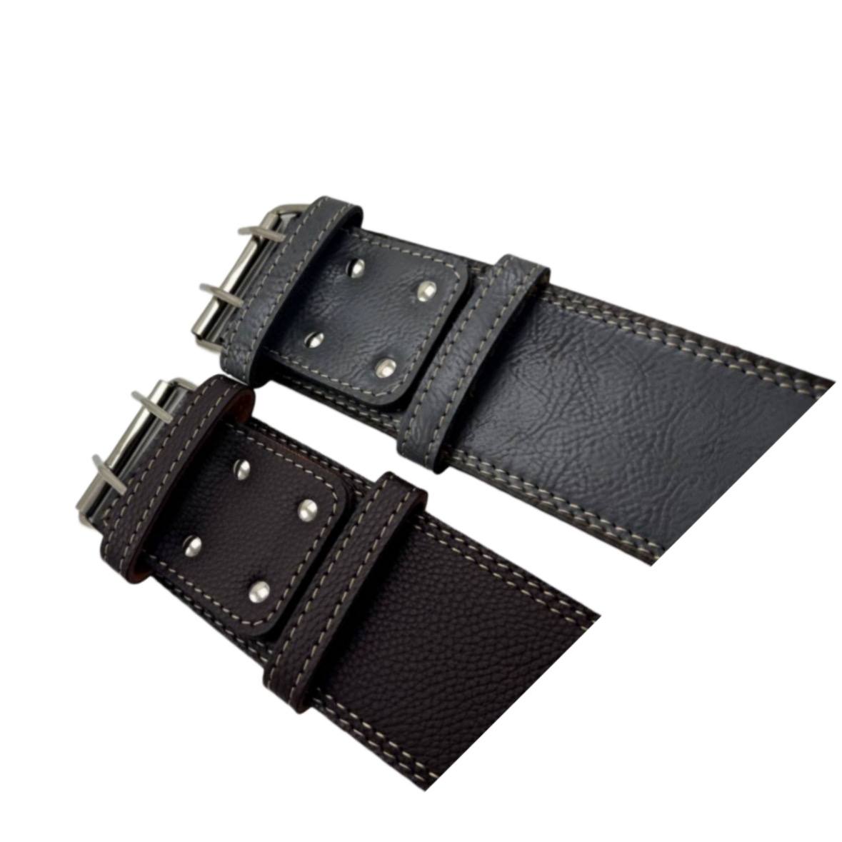 کمربند بدنسازی آندر آرمور سه لایه تقویتی چرم صنعتی - تصویر 3